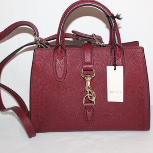 NEW Gucci Horsebit Clip Hook Closure Tote Crossbody Shoulder Bag 795349